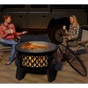 Fire Beauty 26" Steel Fire Pit with Grill & Diamond