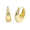 Huge Tomato Chunky Gold Hoop Earrings 18K Gold Plated Hoop