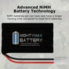 Mighty Max Battery 9.6V 2000mAh NiMH Battery for XMODS Custom