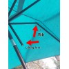 Ribcast Fast Fix 1" Broken Umbrella Rib Repair Kit Patio