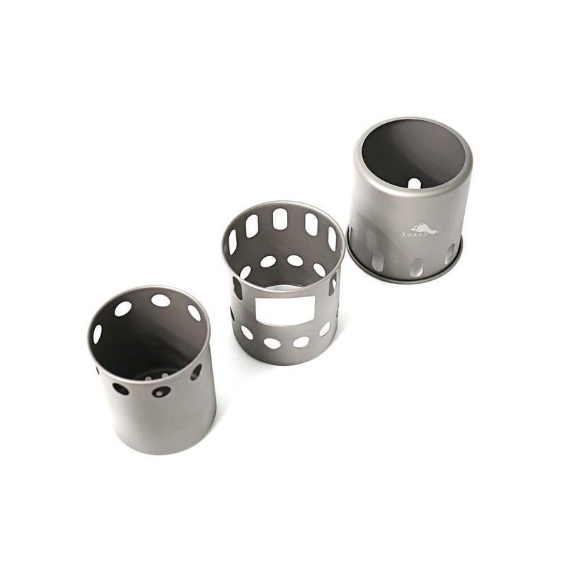 TOAKS Titanium Wood Stove Outdoor Camping Stove, Titanium Backpacking Wood