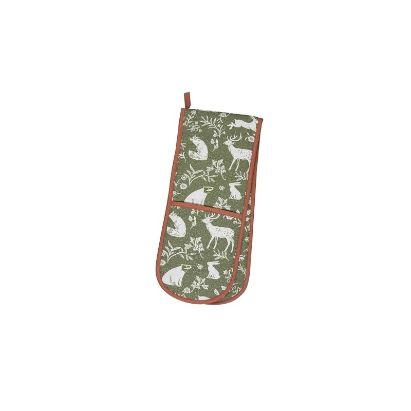 Ulster Weavers Doppel-Ofenhandschuh Baumwolle Forest Friend Sage