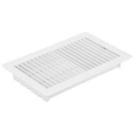 PATIKIL 10 x 6 Inch Floor Register, 1pcs Heavy Duty Air Vent Cover Steel Adjustable Decor Vents Easy Adjust Floor Grates for Sidewall Home Office, White