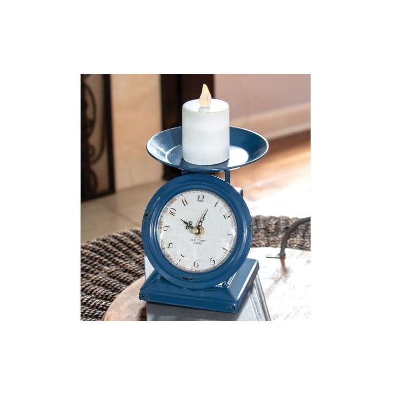 Overstock Vintage Navy Old Town Scale Clock