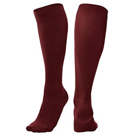 CHAMPRO Pro Socks, Single Pair, Adult Small, Maroon