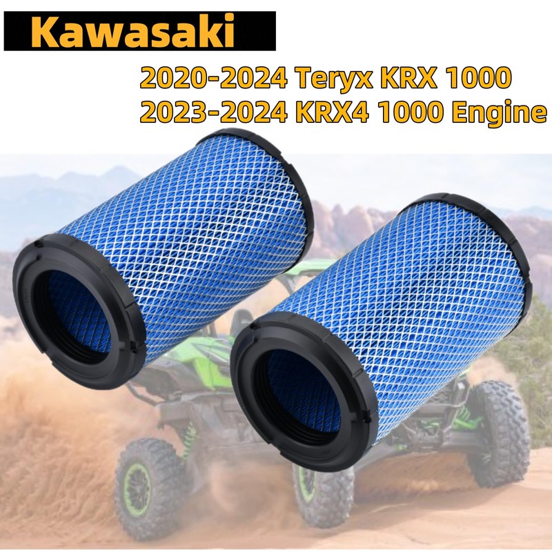 (2PCS) 11013-0782 Air Filter Compatible with Kawasaki 2020-2024 Teryx KRX