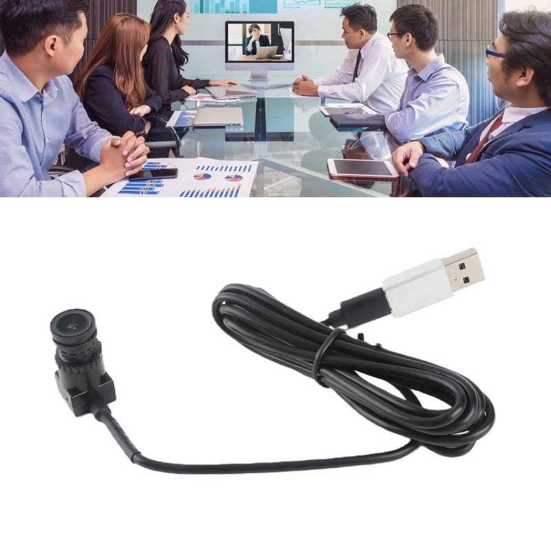 1080P Webcam with Microphone, Type-C Web Camera, Fixed Focus, Plug