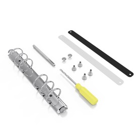 Stationery.Life Ring Binder Mechanism Replacement Kit for Personal Organizers Planners 6 Rings (Silver, Personal)