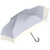 Nakatani Natural Basic Women's Folding Umbrella, Dullness Bicolor Violet [724-057],