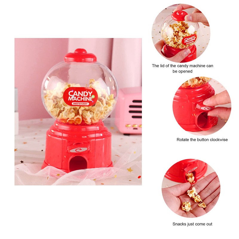 Candy Machine Dispenser, Plastic Candy Machine Mini Money Bank Mini