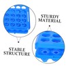 DECHOUS 2pcs Blue Plastic Scientific Test Tube Racks with Lab
