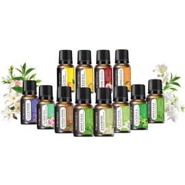 Woccatisy Aceites Esenciales de Aromaterapia 12PCS 100 Natural de Esencias para Difusor 10ml Aceite de Aromas para Humidificadores Hacer Velas...     