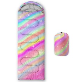 Sleeping Bags for Adults Kids,Backpacking Camping Sleeping Bag for Girls Boys Lightweight Waterproof Cold/Warm Weather Sleeping Bag for All Season