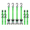 SmartStraps Ratchet Straps - 14ft GRN Premium RatchetX 4pk 1,500lb