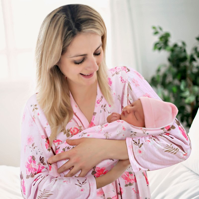 Mepase 5 Pcs Mommy and Me Hospital Matching Outfits Baby