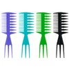 Pack of 4 Wide Comb, Double Sided Wide Coarse Tooth