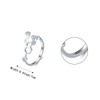 Clearine 925 Sterling Silver Statement Ring for Women Crystal Happy