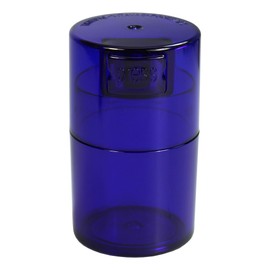 Vitavac - 5g to 20 Grams Airtight Multi-Use Vacuum Seal Portable Storage Container for Dry Goods, Food, and Herbs - Blue Tint