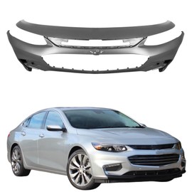 WFLNHB Primered Front Bumper Cover Replacement for Malibu 2016 2017 2018 with Running Lamps Holes GM1000999 84042376