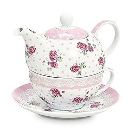 Porz. Teekannen-Set Rose