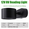 Homdec12V RV LED Bedside Reading Light with Switch, 350° Rotatable