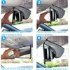 Kitbest Rear View Mirror, Interior Clip On Panoramic Rearview Mirror