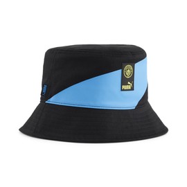 PUMA 025615 Soccer Football European Club Team MCFC Culture+ Bucket Hat, 24 Fall/Winter Colors Puma Black/Magic Blue (53)