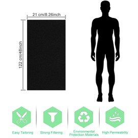 STCRERAG 2 Pcs Cut-to-Fit Carbon Pad Universal Activated Carbon Filters Removes Odor Sponge Filter Air Filter Compost Bin Filters Replacement for Air Purifiers Air Conditioner