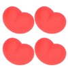 12 Pcs Heart Stress Toy Elastic Soft Simulation Rubber Red