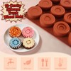 3D Round Tire Mold for Chocolate, 2Pcs Silicone Truck Wheel