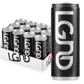 LGND Original Smart Energy Drink | Nootropic + Prebiotic Formula for Focus, Endurance & Gut Health | Clean Energy, Low-Calorie, No Crash | Spicy Ginger Flavor | 12-Pack