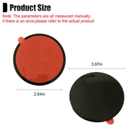 Tuxihapp 80mm Adhesive Dashboard Pad Mounting Disk, Heat-Resistant Sticky Pad for Suction Cup Dash Phone Mount, Universal Sticky Disc Replacement for Car Dash Cam Phone Holder GPS Suction Mount (6PCS)