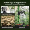 DAOTAILI Grow Tent Fan 6”, LCD Display with Sensor, Adjustable