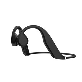 MTYX True Bone Conduction Sensing Open-Ear Headphones - Bluetooth Sport Headphones - Sweat Resistant Wireless Earphones for Workouts and Running - Built-in Mic - Black