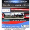 Rear Dodge Emblem Overlay Decal - Fits 2015-2023 Challenger -