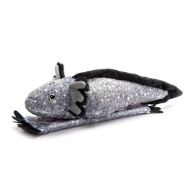 The Petting Zoo Axolotl Stuffed Animal Plushie Slap Bracelet, Gifts for Kids, Slapstix Wildlife Animals, Black Axolotl Plush Toy, 9 inches