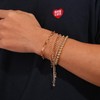 IONPSHG 5Pcs Gold Chain Bracelet Jewelrys Set 14K Gold Plated