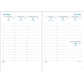 Exacompta - 13872E - Refill Pack for Horizons Pocket Diary 13 - 9 x 13 cm - January to December 2025 - Golden Side