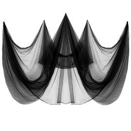 2 Pcs Mosquito Nettings,10 x 13Ft Fly Insect Bird Net Garden Mesh Screen Barrier,Mosquito Mesh Screen for Patio,Balcony,Camping,Umbrella,Protecting Vegetables Fruit Tree Plants(Black)