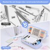 Yoeege U49YX003L Aesthetic Pencil Case for Students Girls Adults Women