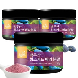 native village [Native Village] Bulk Baekdu Mountain Haskap Berry Powder 150g / [토종마을]대용량 백두산 하스카프 베리 분말 150g X 3개 댕댕이... 없음