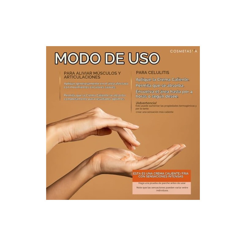Aceite de masaje de celulitis y crema caliente Aceite y
