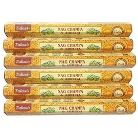 YouInternational Tulasi Nag Champa & Aruda Sticks Set of 6, 15 Sticks per Box