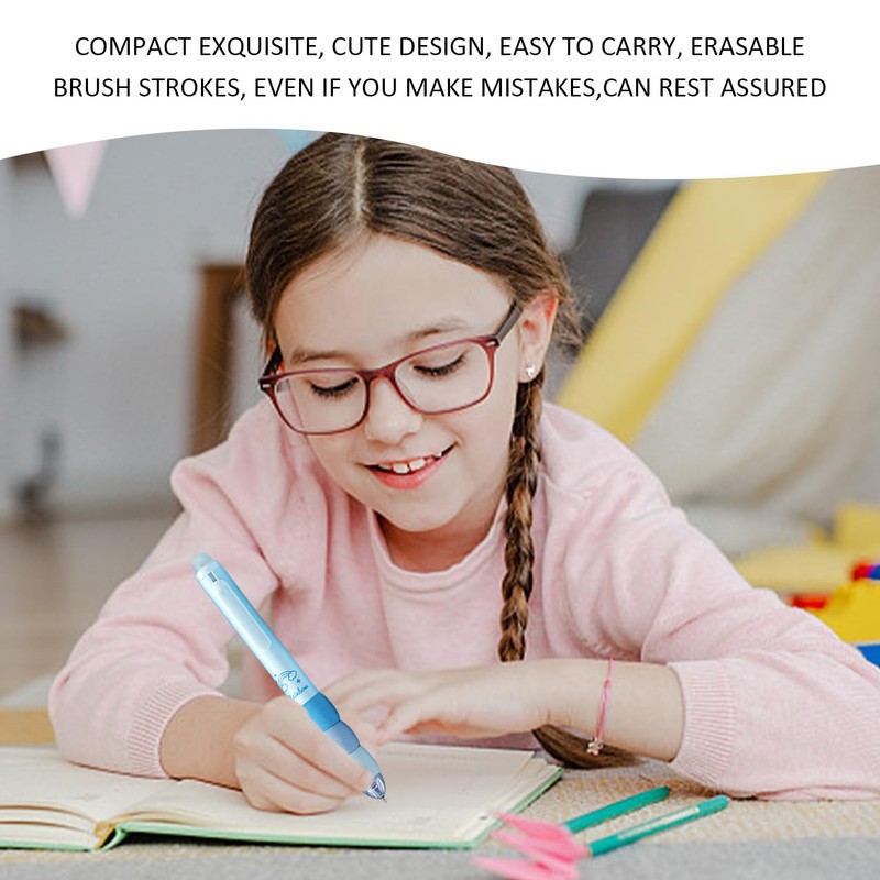 4 Pieces Cartoon Gel Pens and 10 Pieces Black Refills,
