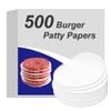 Burger Patty Paper Round 4.5 Inch Set of 500 Non