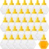 Ziliny 32 Pcs Honey Squeeze Bottle Plastic Empty Beehive Bottle
