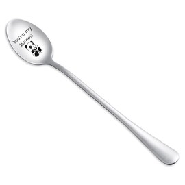 Couple Spoon Gifts for Boyfriend Girlfriend Engraved Spoons for Couples Anniversary Birthday Gifts for Husband Wife Valentines Day Gift for Him Her Fiance Fiancee - You're My Bambu Spoon