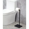 Free Standing Bathroom Toilet Paper Holder Stand with Reserve, Stainless