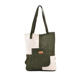 NICOLE & DORIS Canvas Handbags for Women Casual Shoulder Bag Large Tote Bag Contrast Hobo Bags Ladies Top Handle Tote Shopping Bag Travel Bag Green