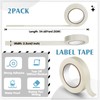 Motipuns Console Labeling Tape 1" x 54.7 Yds/Roll Writable Flatback